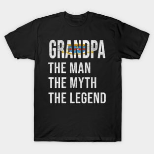 Grand Father St Barts Grandpa The Man The Myth The Legend - Gift for St Barts Dad With Roots From  Saint Barthelemy T-Shirt